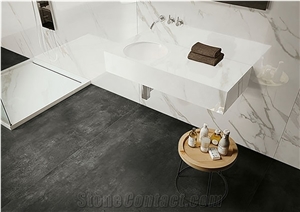 3d Print Calacatta Synthetic Marble Slab Bathroom Wall Tile