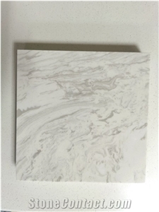 Grey Cararra Slabs Engineered Marble Factory Direct Sell