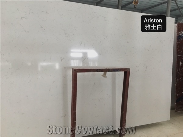 Grey Cararra Slabs Engineered Marble Factory Direct Sell