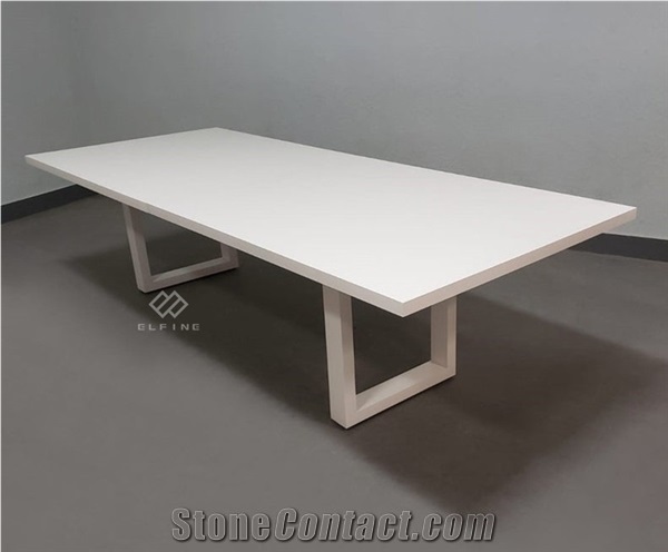 16 Person Office Furniture Artificial Stone Conference Table