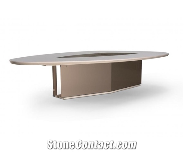Hot Sale Unquie Design Solid Surface Oval Meeting Table