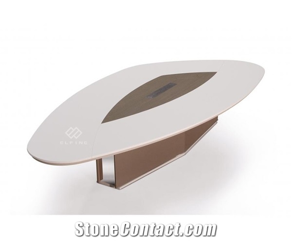 Hot Sale Unquie Design Solid Surface Oval Meeting Table