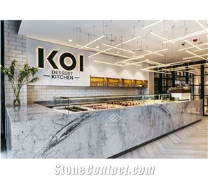Led Light New Design Hot Sale Artificial Marble Bar Counter