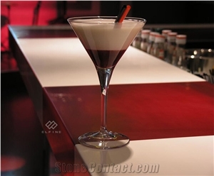 Luxury Artificial Marble Customized Restaurant Counter