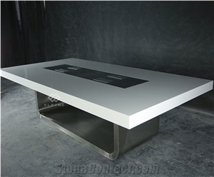 Meeting Room Artificial Marble 12 Seater Boardroom Table