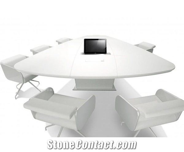New Product Artificial Marble V Sahped Conference Table