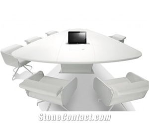 New Product Artificial Marble V Sahped Conference Table