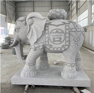 Exquisite Carving Animal Garden Statue Big Stone Sculpture