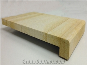 Teak Wood Sandstone Pool Coping, Swimming Pool Pavers