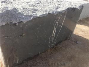 Graphite Grey Marble Block, Iran Grey Marble