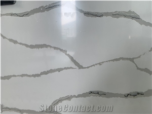 Calacatta White Engineer Slabs Quartz Surface Stones