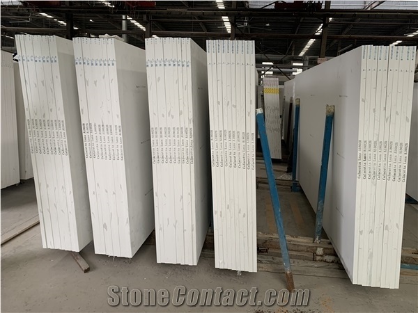Calacatta White Engineer Stone for Popular Countertop