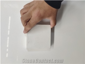 Pure Super White Artificial Quartz Slab for Kitchen Slabs