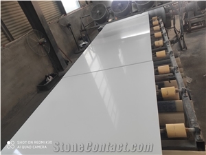 Super White Quartz Slab Engineer Surface Stone