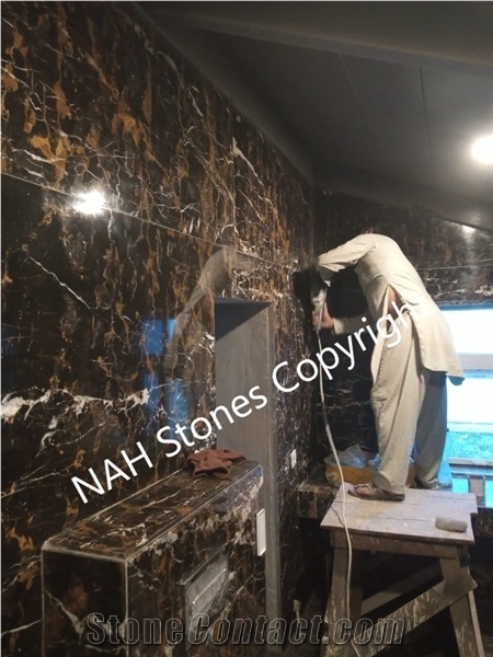 Black and Gold Marble Blocks