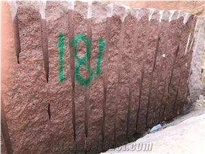 Red Granite Blocks