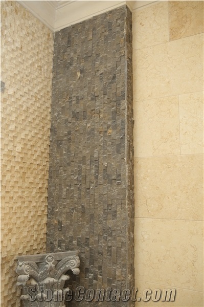 Beige Marble Stone Split Mosaic