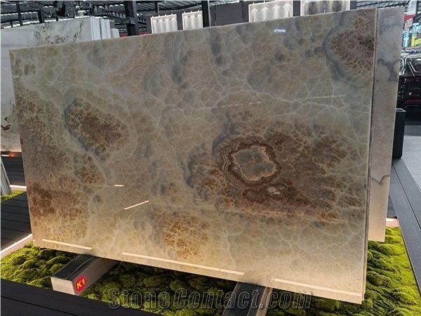 Mexico Jade Lotus Onyx Slab