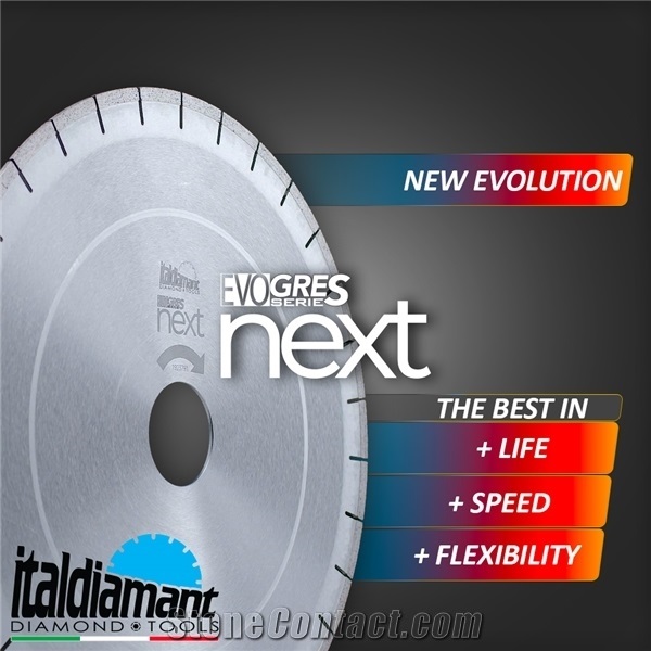 Evogres Next Cutting Blades for Compact Sintered Surfaces