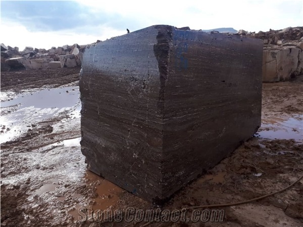 Chocolate Travertine Blocks, Brown Travertine Block