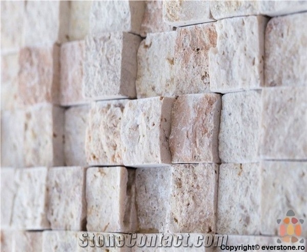 Classic Travertine 3d Mosaic Tiles 30x30x1.5cm
