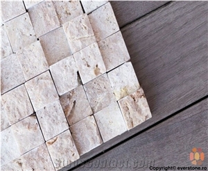 Classic Travertine 3d Mosaic Tiles 30x30x1.5cm