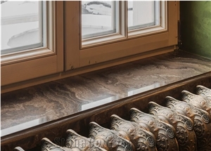 Eramosa Wood Grain Brown Marble Window Sills