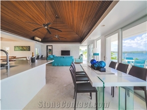 Shells-Reef Beige Limestone Filled, Honed Tile