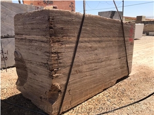 River Silver Travertine Blocks