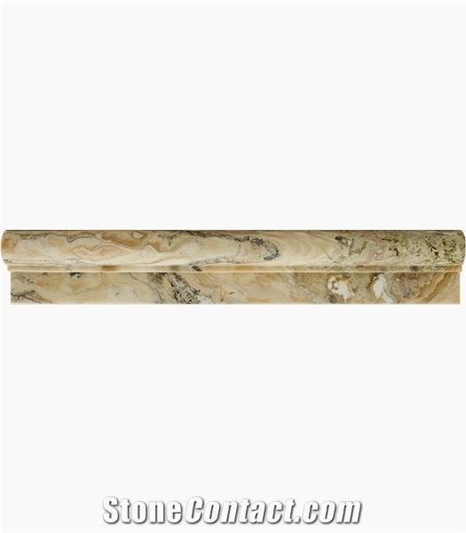 Antique Tra-Onyx Honed Travertine Ogee Border Trim