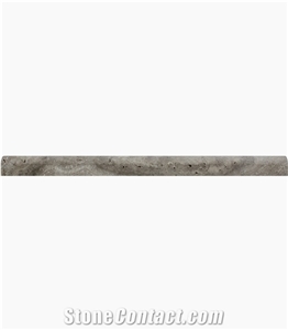 Silver Honed Travertine Bullnose Molding Trim
