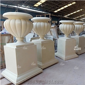 Resin Sandstone Flower Plant Pot