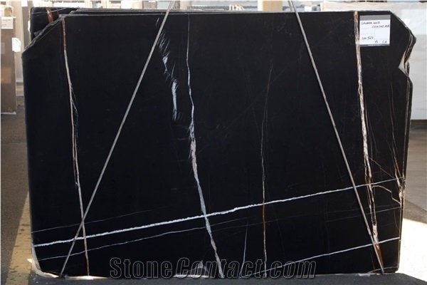 Sahara Noir Marble Slabs, Noir Aziza Marble Slabs
