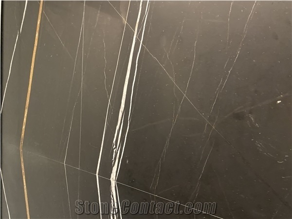 Sahara Noir Marble Slabs, Noir Aziza Marble Slabs