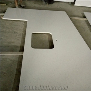 American Style Pure White Quartz Kitchen Countertops