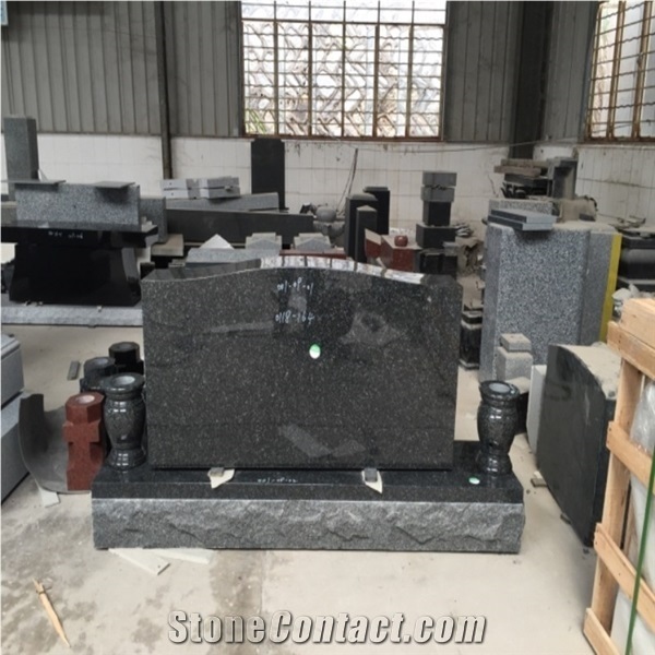 Bainbrook Brown Granite Tombstone Headstone Design
