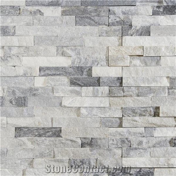 Chinese Cloudy Grey Quartzite Cultured Stone