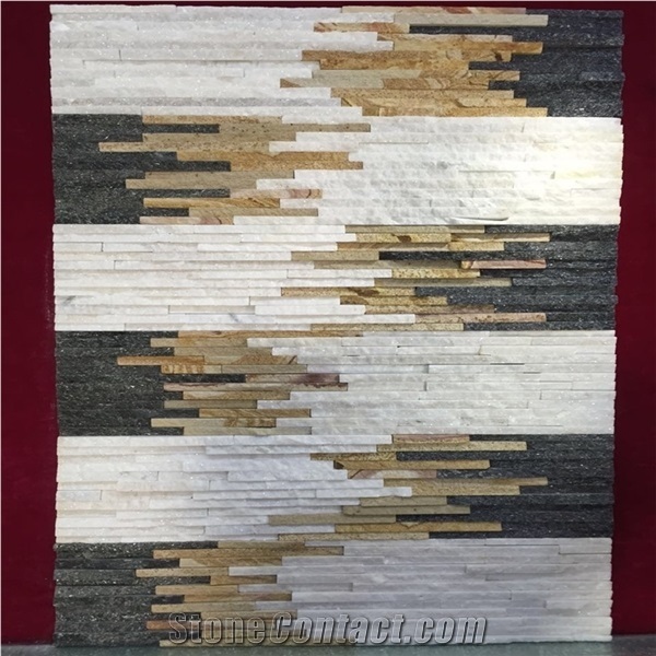 Chinese Cloudy Grey Quartzite Cultured Stone