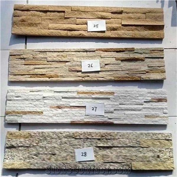 Green Quartzite Cladding Split Face Cultured Stone