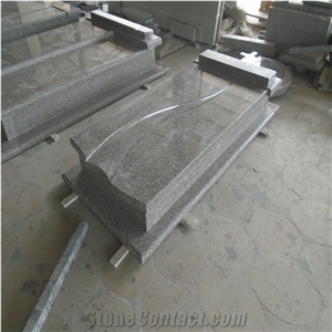 Viscount White Granite Tombstone