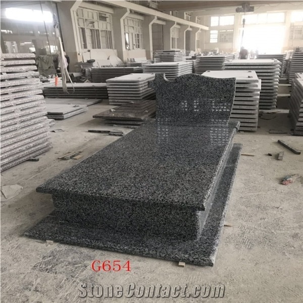 Viscount White Granite Tombstone