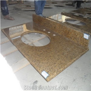 Yellow Gold Granite Undermount Bath Vanity Tops