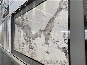 Artificial Patagonia Granite Sintered Stone Slab Kitchen Design