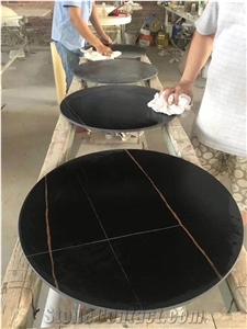 Nero St. Laurent Sintered Artificial Marble Table Top