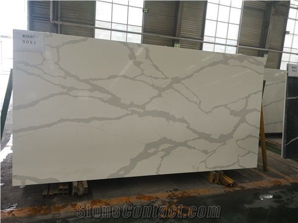 Calacatta White Quartz Slabs