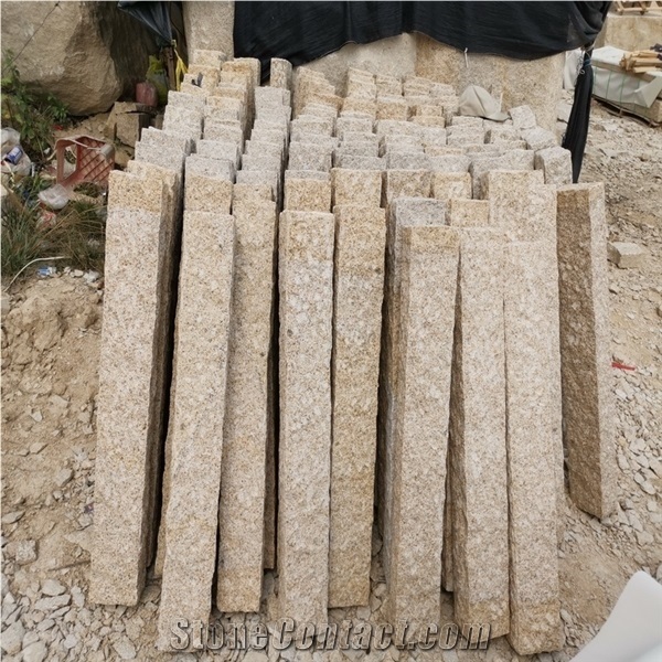 G682 Rusty Yellow Granite Kerbstones Curbstone