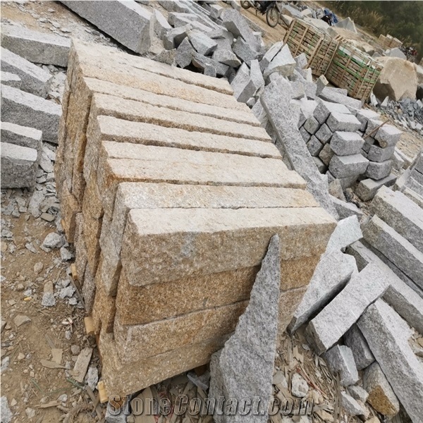 G682 Rusty Yellow Granite Kerbstones Curbstone