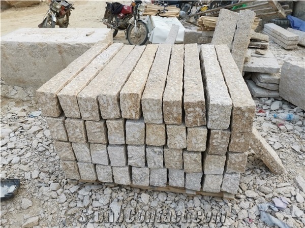 G682 Yellow Granite Paving Kerbstone