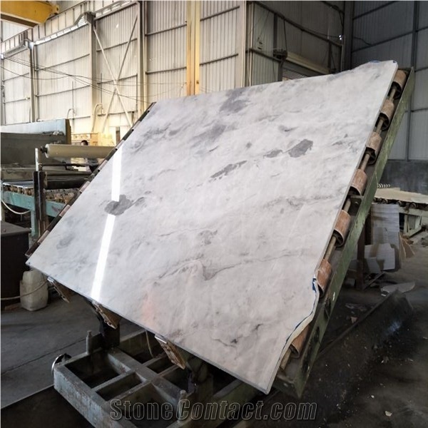 Sky White Marble Slab Tiles Skirting Walling Tile