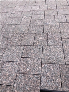 Carmen Red Granite Flamed,Finland Red,Cubestone Pavers